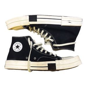 CONVERSE X DRKSHDW TURBODRK HI BLACK AND WHITE SIZE 13 MEN DESIGNER SNEAKERS